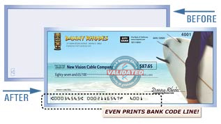 Print your custom checks on blank security paper