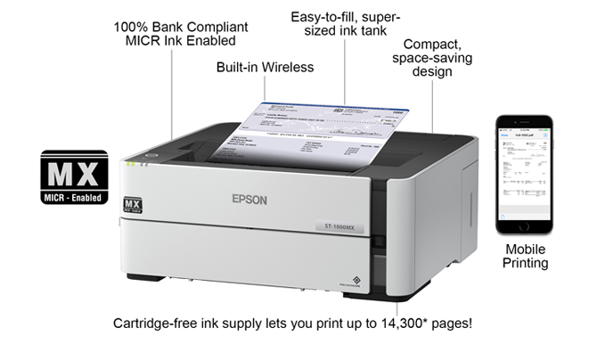 Epson ST-M1000MX MICR Printer Mono