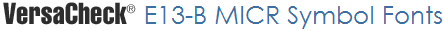 MICR Fonts