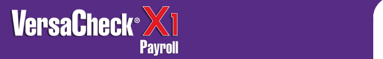 VersaCheck X1 Payroll
