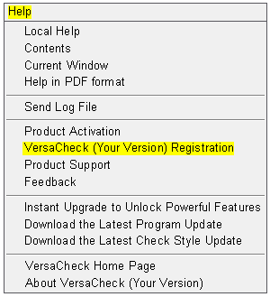 versacheck number versacheck number