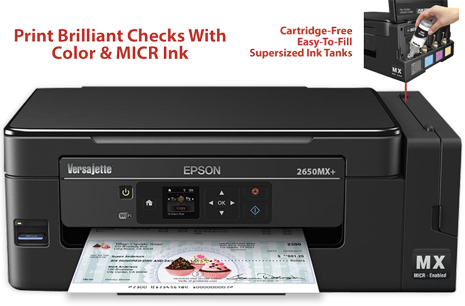 Versajette Et 2650mx Micr All In One Printer Versacheck Versajette Et 2650mx Micr All In One Printer Versacheck